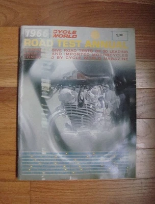 Vintage 1966 CYCLE WORLD ROAD TEST ANNUAL Magazine - Image 1 of 4