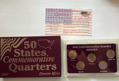 50 States Commemorative Quarters - Denver Mint - 2003. All Original Packaging. - Image 1 of 4
