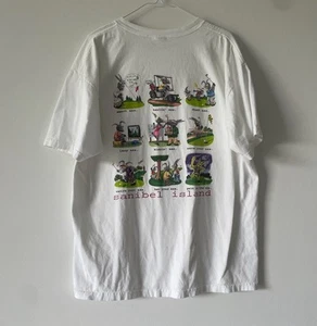 Sanibel Island Golf Comedy Humor Donkey Tshirt White XL - Picture 1 of 8