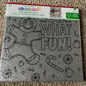 Creatology Weihnachten/Noel Glitzer Leinwand Gemälde Kit 10”x 10” Oh What Fun Neu in Verpackung - Bild 1 von 4