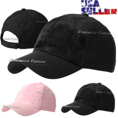 Gorra de béisbol frontal de piel ajustable sombrero curvo pico liso exterior hombres mujeres Foto 1 de 4