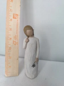 Willow Tree - Remember Woman Girl Figure Holding Wire Flower - 2005 Susan Lordi - Picture 1 of 5