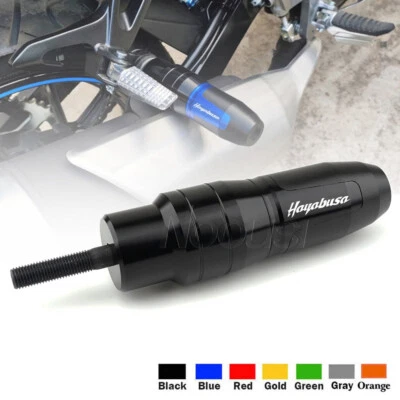 For Suzuki Hayabusa GSX1300R GSXR1300 CNC Exhaust Sliders Crash Pads Protector - Image 1 of 4