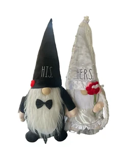 Ray Dunn Bridal “His & Hers” 22” Adorable Wedding Gnomes - Picture 1 of 10
