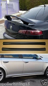 ALFA 159 ABS SEDAN BLACK SATINAT FM006 MINISKIRTS + SPOILER ST249-F127-4P-a - Picture 1 of 1