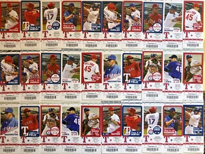 2013-2014 Texas Rangers Season Ticket Stubs - Mint Condition! - Picture 1 of 11