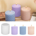 3D Cylinder Silicone Mold Aromatherapy Candle Soy Soap Wax Candle Mould DIY Tool