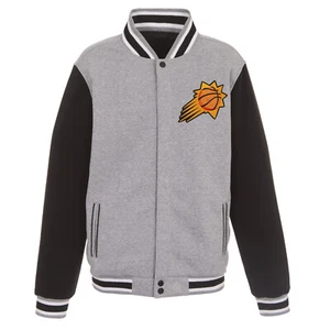 NBA Phoenix Suns Reversible Full Snap Fleece Jacket JHD 2 Front Logos - Picture 1 of 5