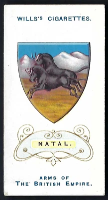 WILLS (O'SEAS) - ARMS OF THE BRITISH EMPIRE - #20 NATAL - Image 1 of 2