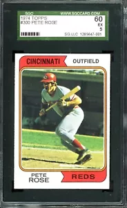 PETE ROSE ~ 1974 Topps Baseball #300 ~ Graded SGC 5 EXCELLENT - Picture 1 of 1