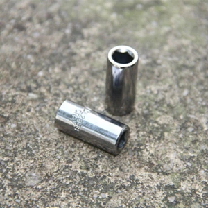 2Pcs 1/4" square hole to 1/4" 6.3mm Hex Screwdriver Bit Adapter Holder Socket - Picture 1 of 9