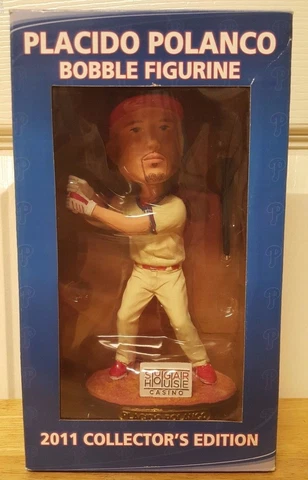 2011 Placido Polanco NIB Philadelphia Phillies Bobble Head Collectors Edition Cover