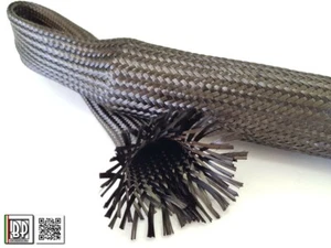 FUNDA DE PROTECCIÓN TÉRMICA TRENZADA DE FIBRA DE CARBON PARA TUBOS FLEXIBLES - Imagen 1 de 3