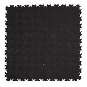 Craft-Equip INDUSTRY FLIESE ECO SCHWARZ DIAMANT WERKSTATT GARAGE PVC HALLE - Bild 1 von 4