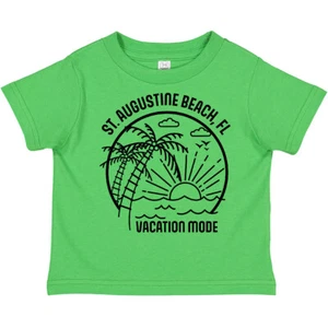 Inktastic Summer Vacation Mode St. Augustine Beach Florida Toddler T-Shirt Fun - Picture 1 of 10