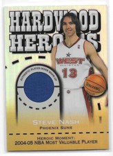 2005-06 Topps Chrome Hardwood Heroics Jersey Refractors #HH-SN Steve Nash /99