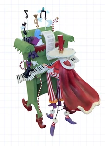 Dept 56 Christmas Eve Santa Playing Piano Musical Box Department 56 Very Rare - Picture 1 of 13