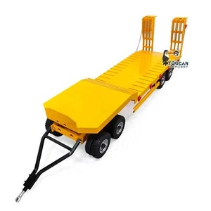 1:14 Scale Metal Full Trailer 4 Axles for RC Tractor Truck Assembled Dumper Cars - Picture 1 of 8