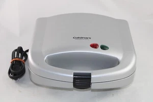 Cuisinart Dual Sandwich Maker Grill Non-Stick Silver WM-SW2 Good Condition - Picture 1 of 16
