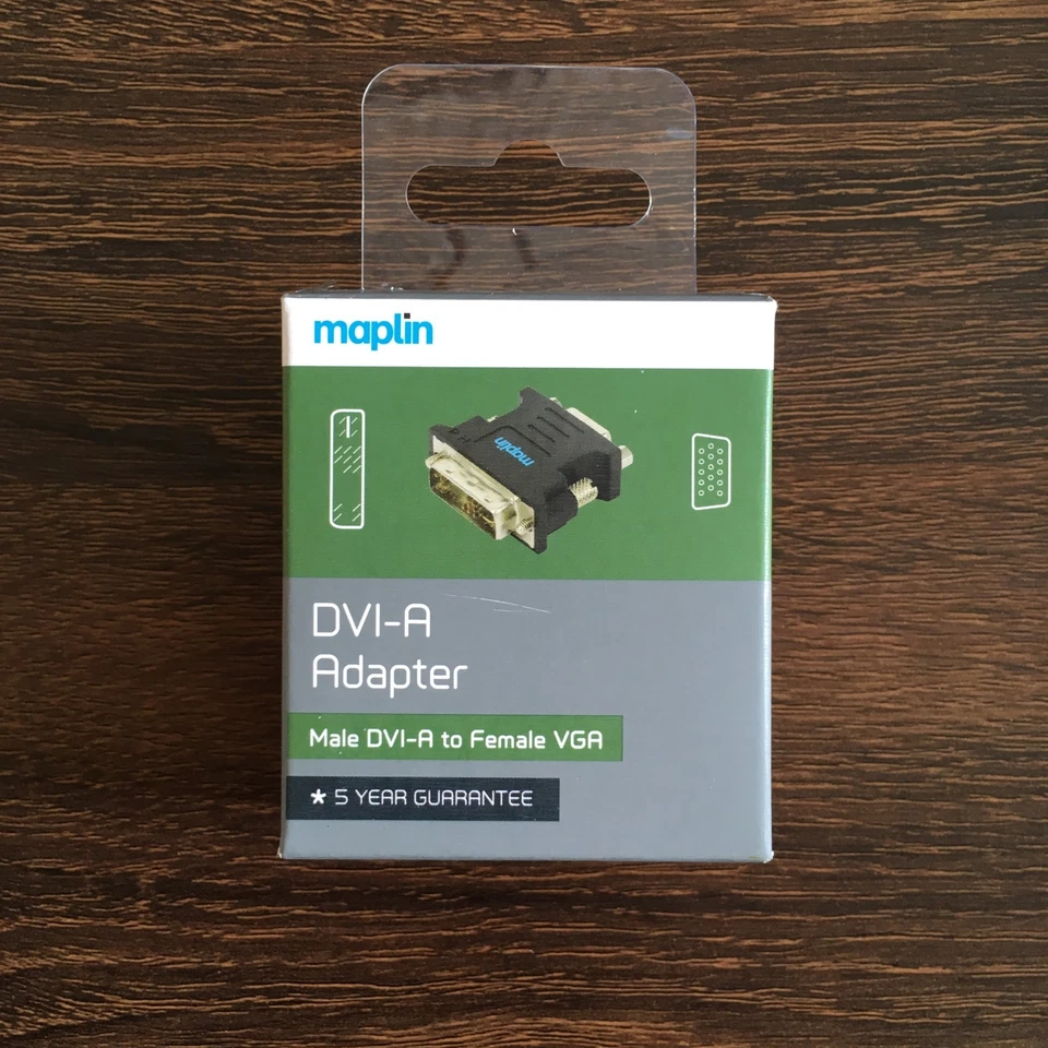 DVI-A Adapter, Male DVI-A to Female VGA - Image 1 of 1