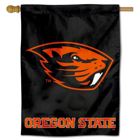 Oregon State Beavers OSU University College House Flag Cover