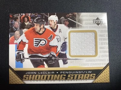 2005-06 Upper Deck Shooting Stars Game Used Jerses #S-JL John LeClair+BONUS CARD - Image 1 of 2