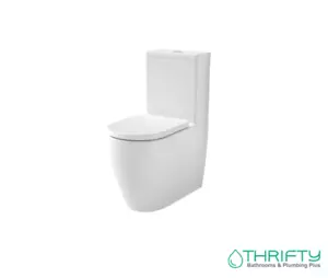 Caroma Urbane II Cleanflush Bottom Inlet Wall Faced Toilet Suite 746250W - Picture 1 of 2