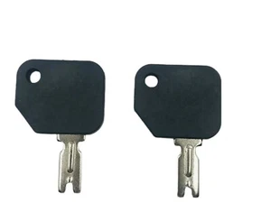 2PCS Key FOR Hyster, Yale, Rubber Coated Forklift Key. 166, 186304 - Picture 1 of 3
