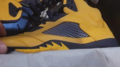 Nike Air Jordan 5 Retro Se Michigan Amarillo-Colegio Azul Marino Talla 13 [CQ9541-704] Foto 1 de 4