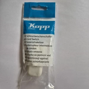 Kopp Schnurschalter weiß 1-polig 6A/250V – Zwischen Schalter neu OVP - Bild 1 von 2