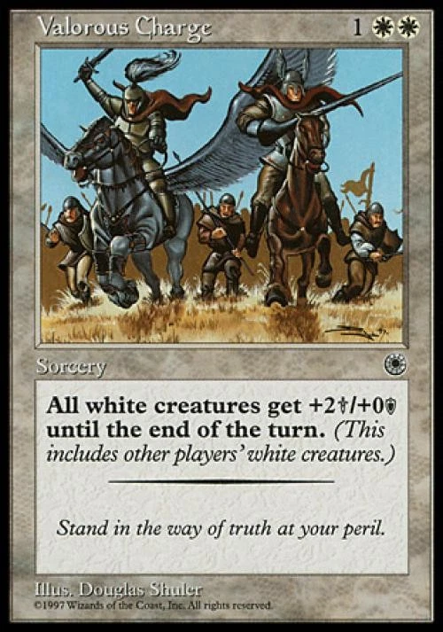 Valorous Charge - Light Play MTG Portal - Image 1 of 1