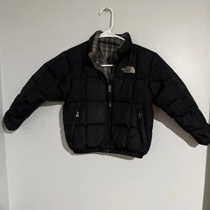 The North Face Jacket Boys Size XXS Puffer Fleece Reversible Coat - Picture 1 of 5