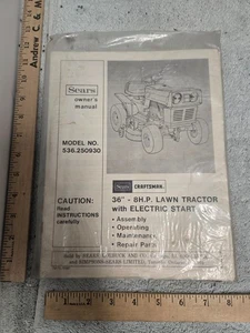 Sears Manual del Propietario, Modelo 536, 36" 8HP Tractor Césped, 1977 - Imagen 1 de 1