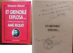 C1 RESISTANCE Et GRENOBLE EXPLOSA Aime REQUET Dedicace ENVOI Signed - Imagen 1 de 1
