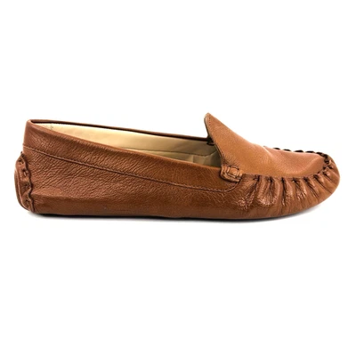 Mujer 8.5 B Cole Haan Evelyn Cuero Marrón Mocasines Driver W13572 Zapatos Sin Cordones Foto 1 de 4