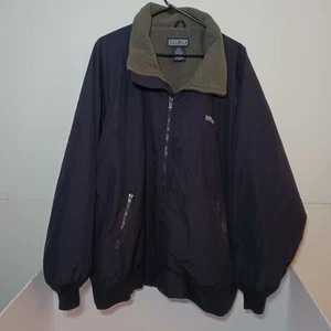 Lands End Aircore 200 Fleece Lined Full Zip Softshell Jacket Mens Sz XXL Navy - Picture 1 of 7