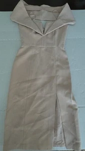 Abito donna BCBG Max Azria Marquise spalle scoperte senza spalline pesca nuovo con etichette taglia 0 - Foto 1 di 10