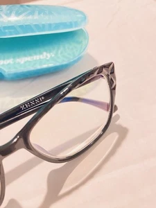 NEW! Zenni Black Cat Eye Geometric Texture Rims +0.75 Fashion Reading Glasses - Picture 1 of 16