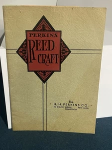Perkins Reed Craft Basketry Seat Weaving Catalog Crafting - Picture 1 of 9