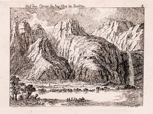 Salomon Gessner Clevner See bei Noas Bundten Schweiz Radierung 18 Jhd - Picture 1 of 2