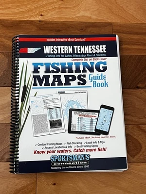 Western Tennessee Fishing Map Guide - Spiral Bound - Imagem 1 de 4