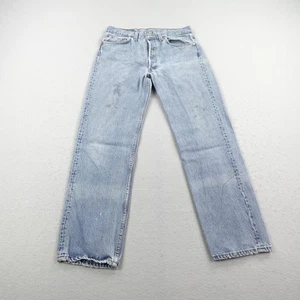 Jeans Levis Vintage Para Hombre 33x30 Azul Denim 501 Botón Mosca Envejecido Años 90 EE. UU. - Imagen 1 de 20
