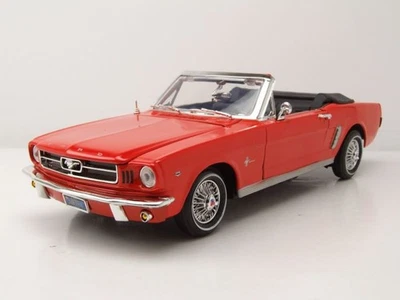 Ford Mustang Cabrio 1964 1/2 Arancione Modellino Auto 1:18 MotorMax - Immagine 1 di 4