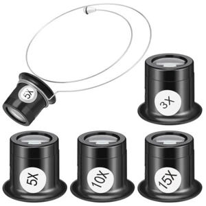 Lupa con clip para ojos trabajo joyería gafas lupa reloj reparación lupa - Imagen 1 de 12