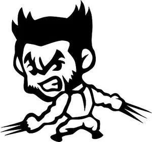 🆒 Wolverine Logan Decal Vinyl Truck Car Van Window Sticker Comics X-Men 🆒 - Picture 1 of 4