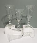 Set of FOUR Imperial Glass Candlewick 7 3/8" Water Goblets #3400 Ball Stem