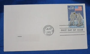 USA SCOTT  #2419 FDC PRIORITY moon landing $2.40 1989 - Picture 1 of 2