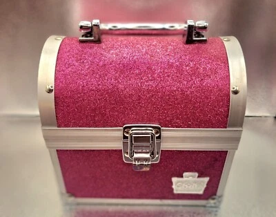 Caboodles 2011 Mini Make up Case Pink Glitter Vintage Y2k Treasure Box - Image 1 of 4