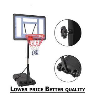 Sistema Canestro Basket Portatile Supporto Obiettivo Altezza Regolabile Esterno Bambini Veloce - Foto 1 di 21