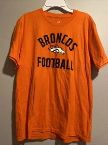 NFL Fanatics Denver Broncos Football T-Shirt Youth Large NEW Without Tag - Picture 1 of 3